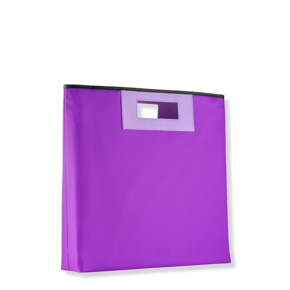 Clinique Purple Shopping Tote